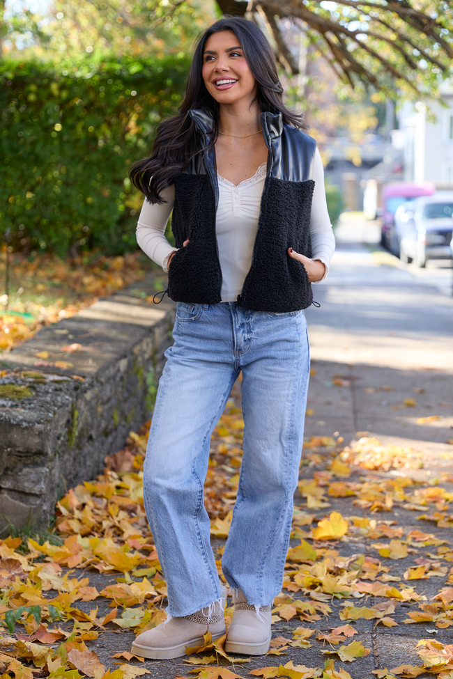 Clarissa Black Combo Reversible Vest SALE - Image 2