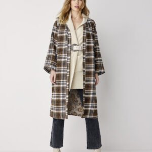 Summum Plaid Reversible Wrap Jacket - Image 1