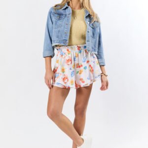 Run Around Town Medium Wash Deconstructed Denim Jacket FINAL SALE - Image 2