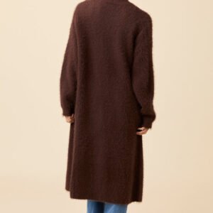 Laken Solid Brown Sweater Coat Emily Fauver X Pink Lily - Image 6