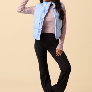 Liberty Frost Blue Bow Puffer Vest SALE - Image 4