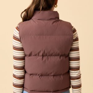 Liberty Brown Bow Puffer Vest SALE - Image 9