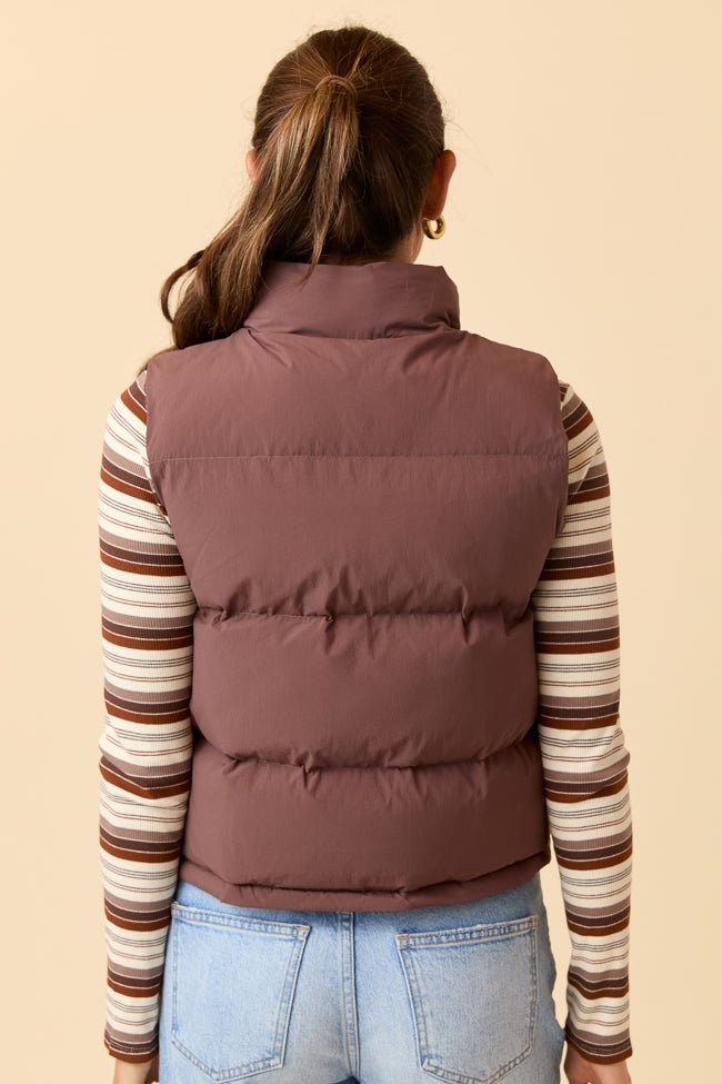 Liberty Brown Bow Puffer Vest SALE - Image 9