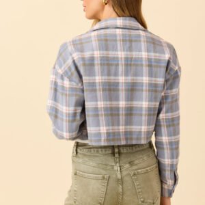 Gloria Light Blue Plaid Jacket SALE - Image 4