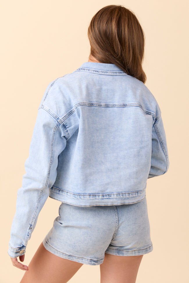 My Favorite Light Wash Denim Jacket SALE - Image 5