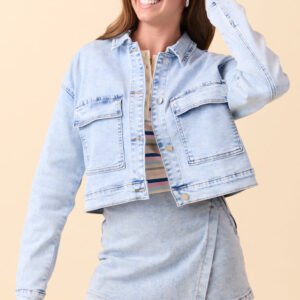 My Favorite Light Wash Denim Jacket SALE - Image 2