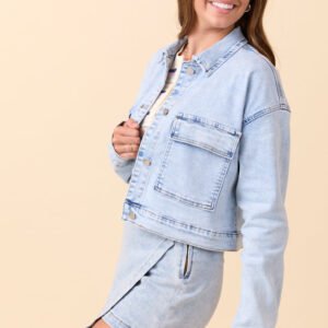 My Favorite Light Wash Denim Jacket SALE - Image 4
