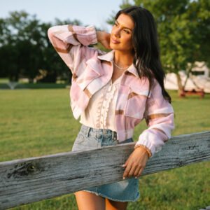 Finley Pink Plaid Jacket SALE