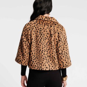 Frances Valentine Blaine Faux Fur Cheetah Jacket - Image 2