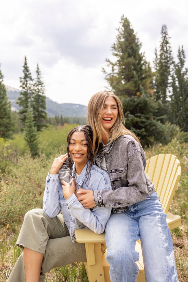 My Favorite Light Wash Denim Jacket SALE - Image 6