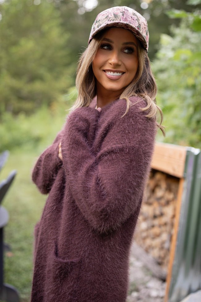 Laken Solid Brown Sweater Coat Emily Fauver X Pink Lily - Image 2