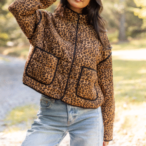 Sterling Leopard Snap Up Jacket SALE - Image 2