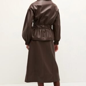 Marie Oliver Chazz Jacket in Walnut Leather - Image 2