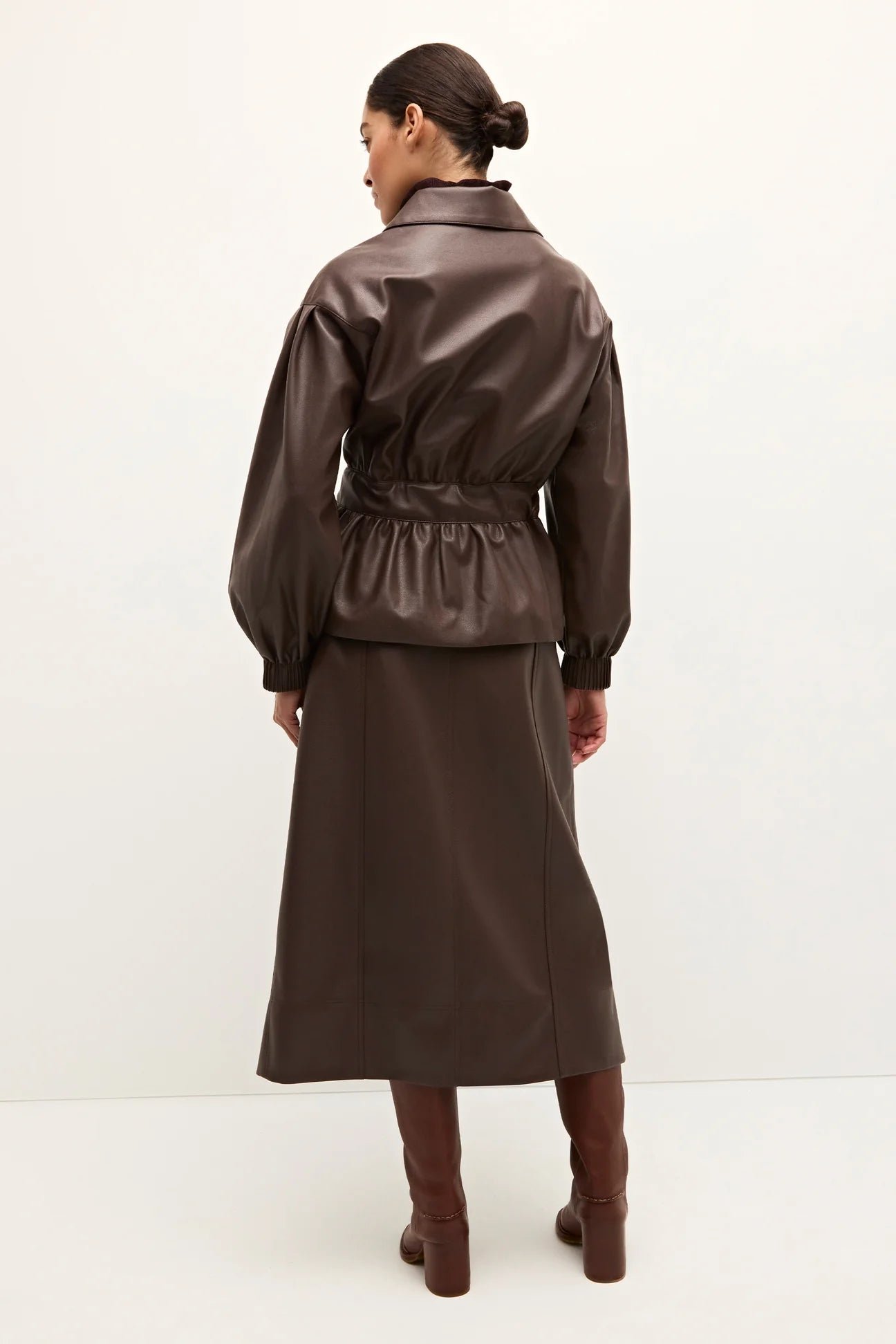 Marie Oliver Chazz Jacket in Walnut Leather - Image 2