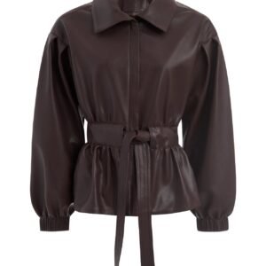 Marie Oliver Chazz Jacket in Walnut Leather - Image 3