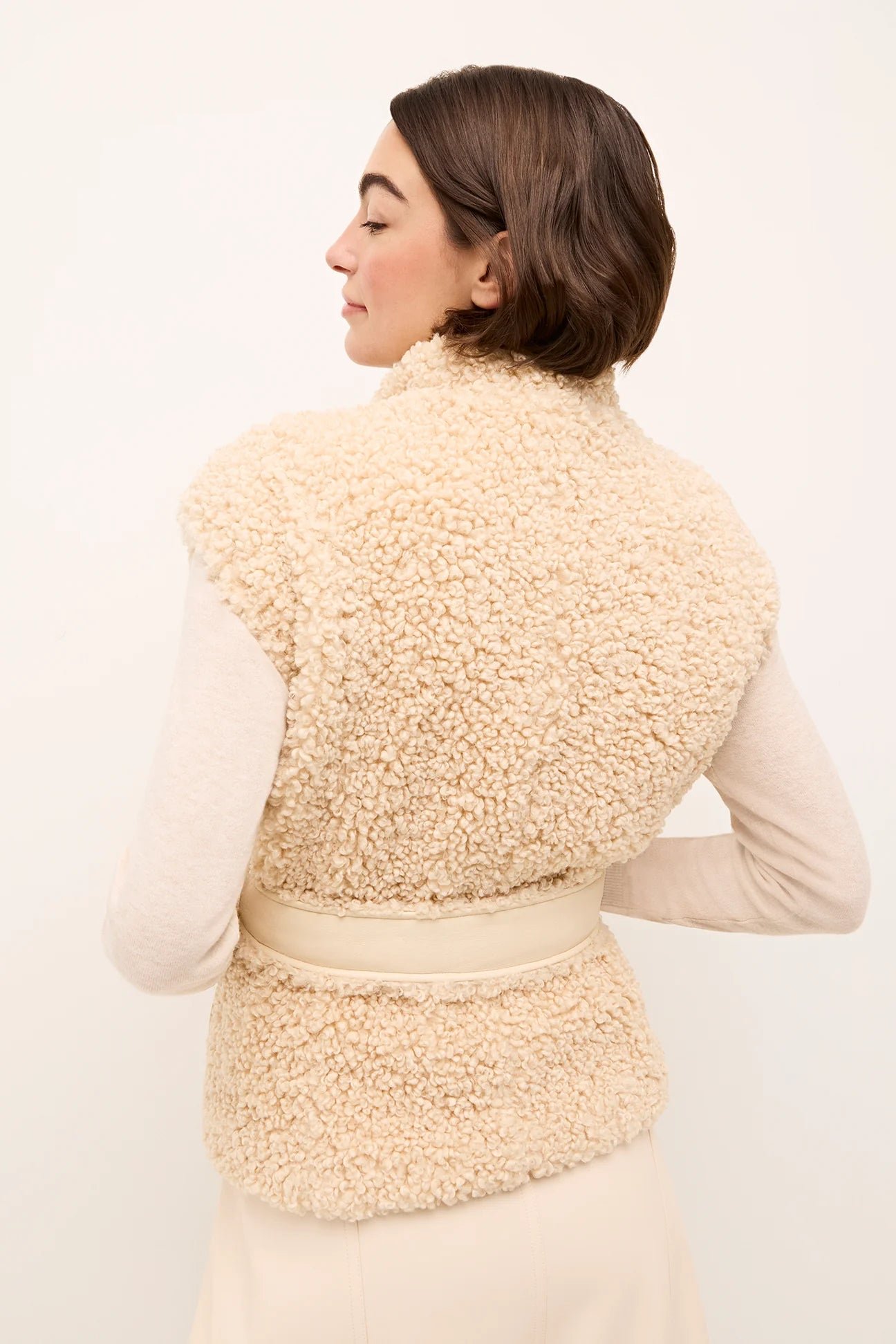 Marie Oliver Astrid Vest in Cream - Image 4