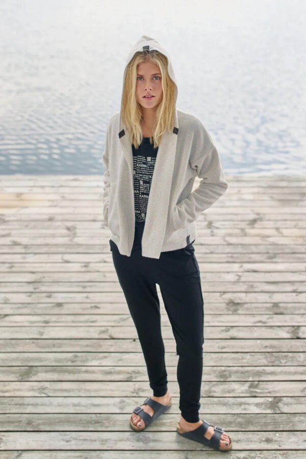 Henriette Steffensen Sporty Cardigan in Sand