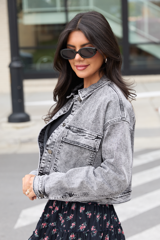 My Favorite Black Wash Denim Jacket SALE - Image 3