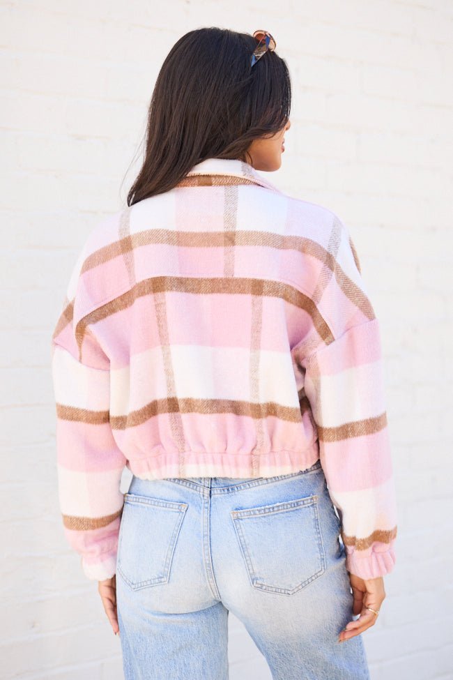 Finley Pink Plaid Jacket SALE - Image 5