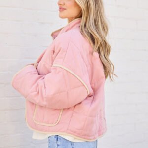 Maggie Pink Quilted Jacket SALE - Image 3