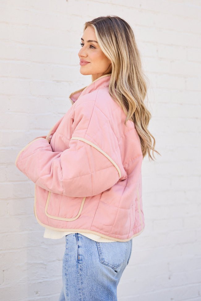 Maggie Pink Quilted Jacket SALE - Image 3