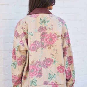 Lucy Brown Floral Barn Jacket SALE - Image 8