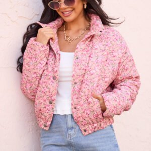 Rue Pink Floral Corduroy Jacket SALE - Image 1
