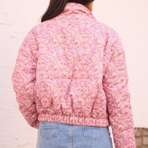 Rue Pink Floral Corduroy Jacket SALE - Image 4
