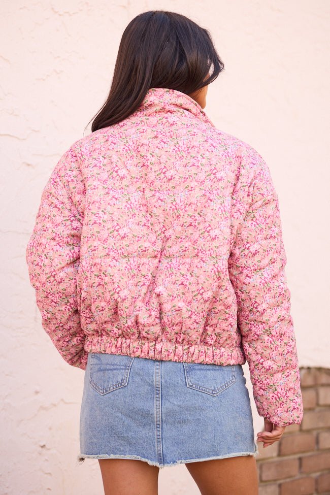 Rue Pink Floral Corduroy Jacket SALE - Image 4