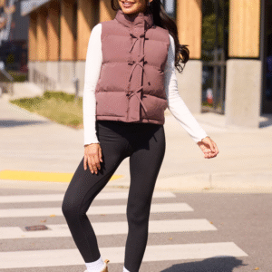 Liberty Brown Bow Puffer Vest SALE - Image 2