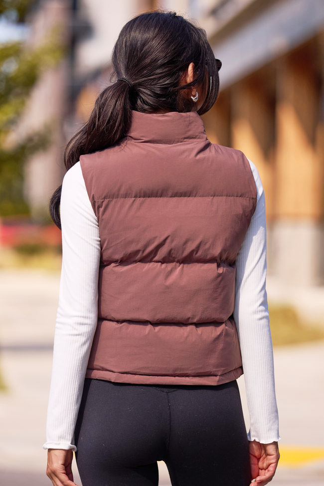 Liberty Brown Bow Puffer Vest SALE - Image 4