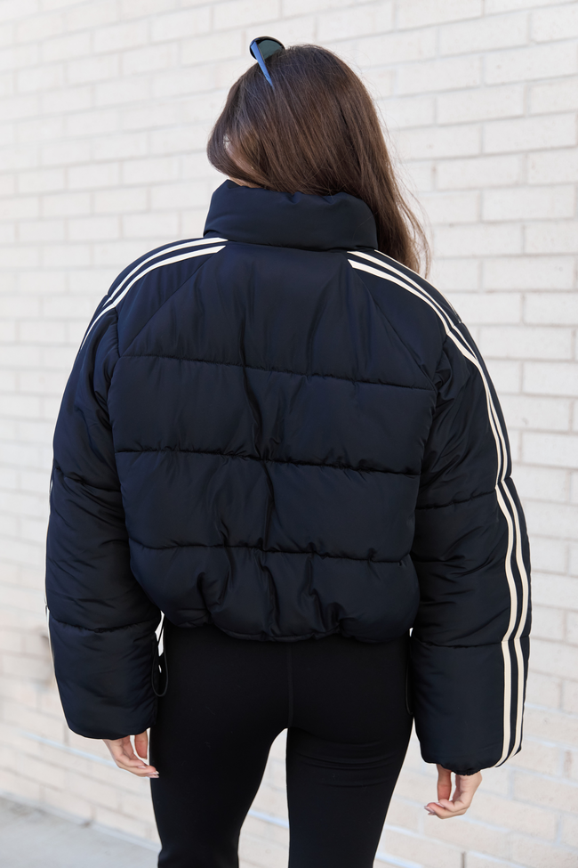 Amelia Black and White Puffer Jacket SALE - Image 4