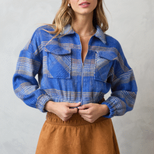 Finley Blue Plaid Jacket SALE