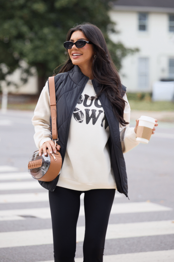 Dora Black Quilted Puffer Vest SALE