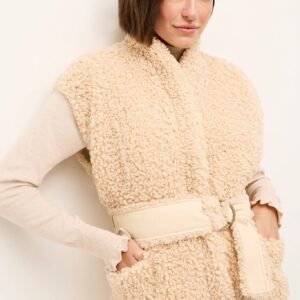Marie Oliver Astrid Vest in Cream - Image 1