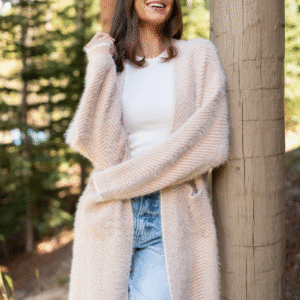 Maicie Herringbone Sweater Coat SALE